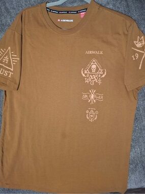Airwalk Brown Short-Sleeve Graphic Tee